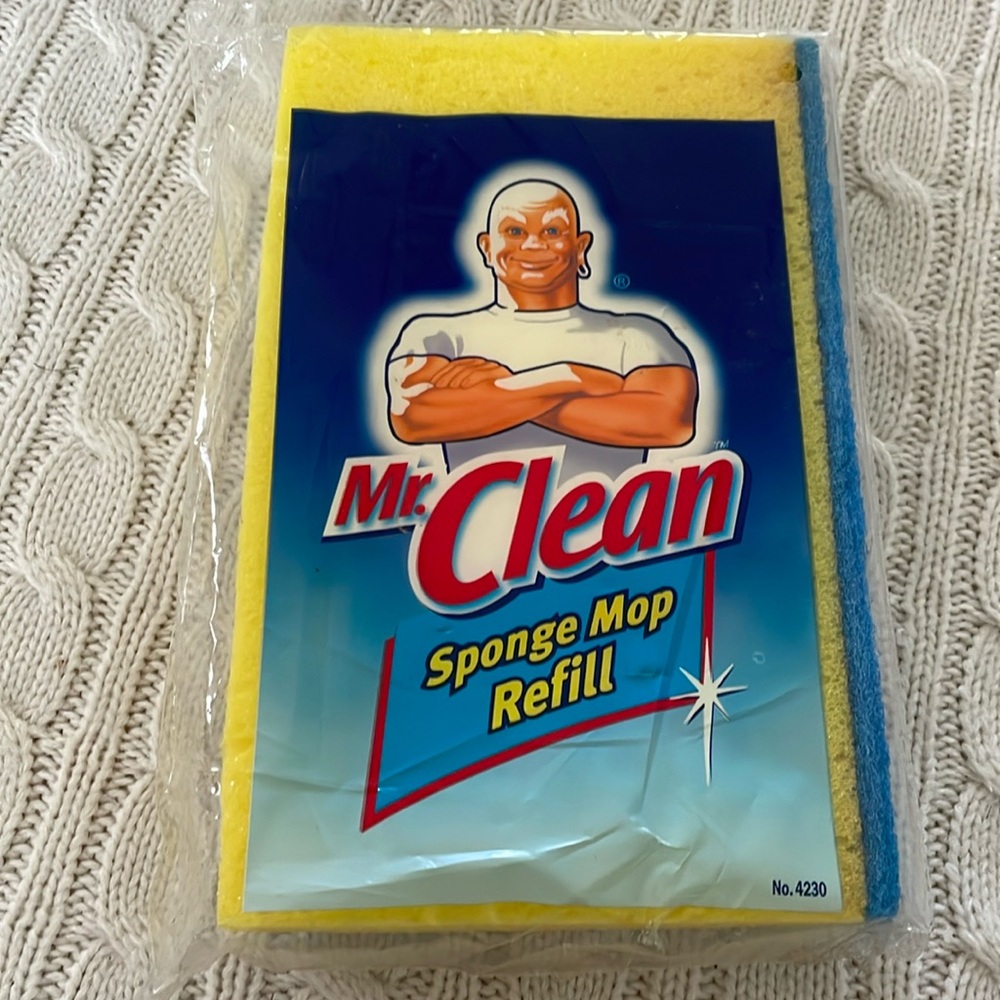 Genuine Mr. Clean Sponge Mop Refill Fits Sponge Mop 4230 NEW! Sealed! NIP!